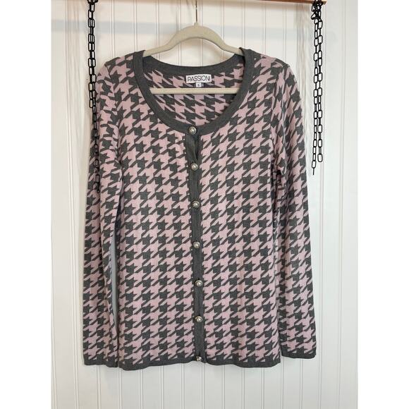 Ann Taylor Gray Office Pants Trouser & Passioni Cardigan Womens Bundle Size 4 - Picture 2 of 16